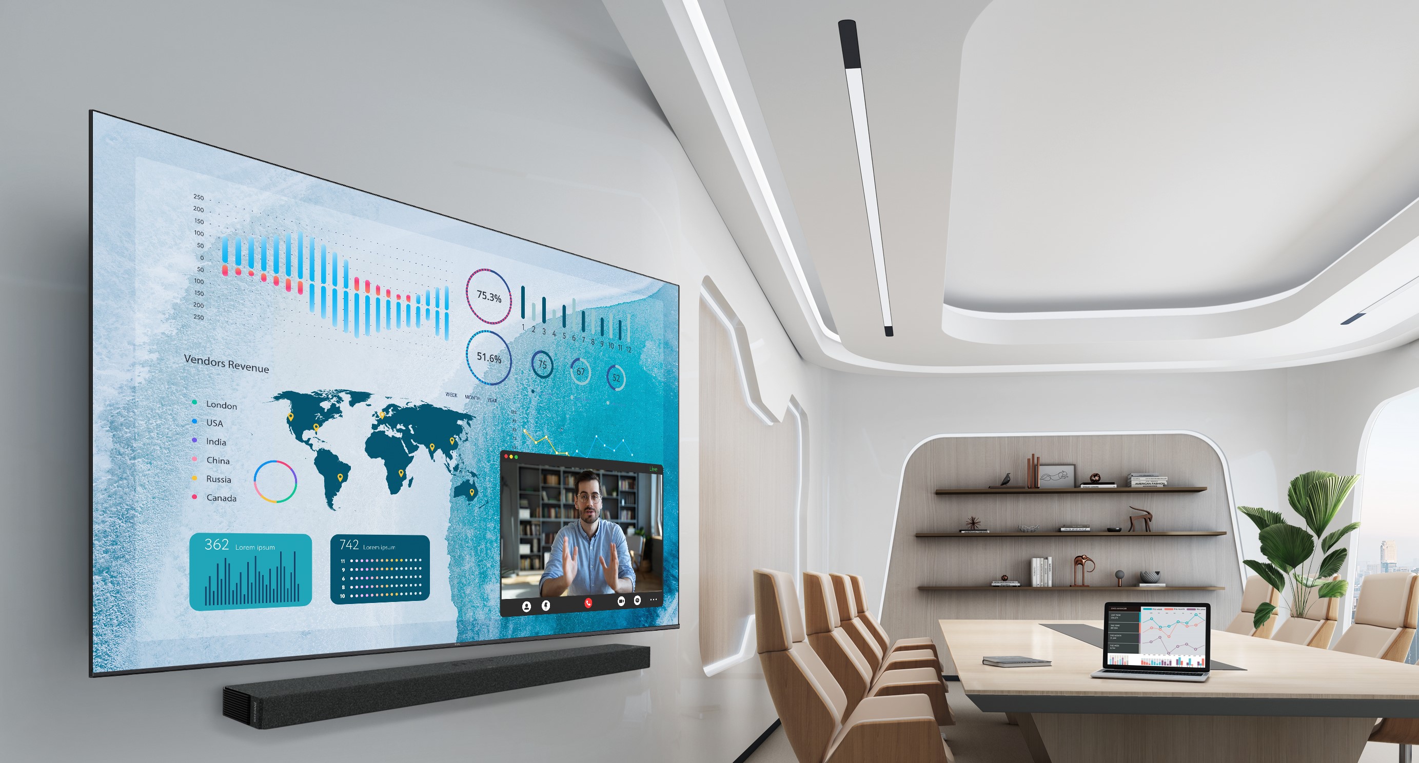 TCL TV 55RC630K 4K Ultra HD QLED Smart Roku TV Onkyo Sound TCL UK